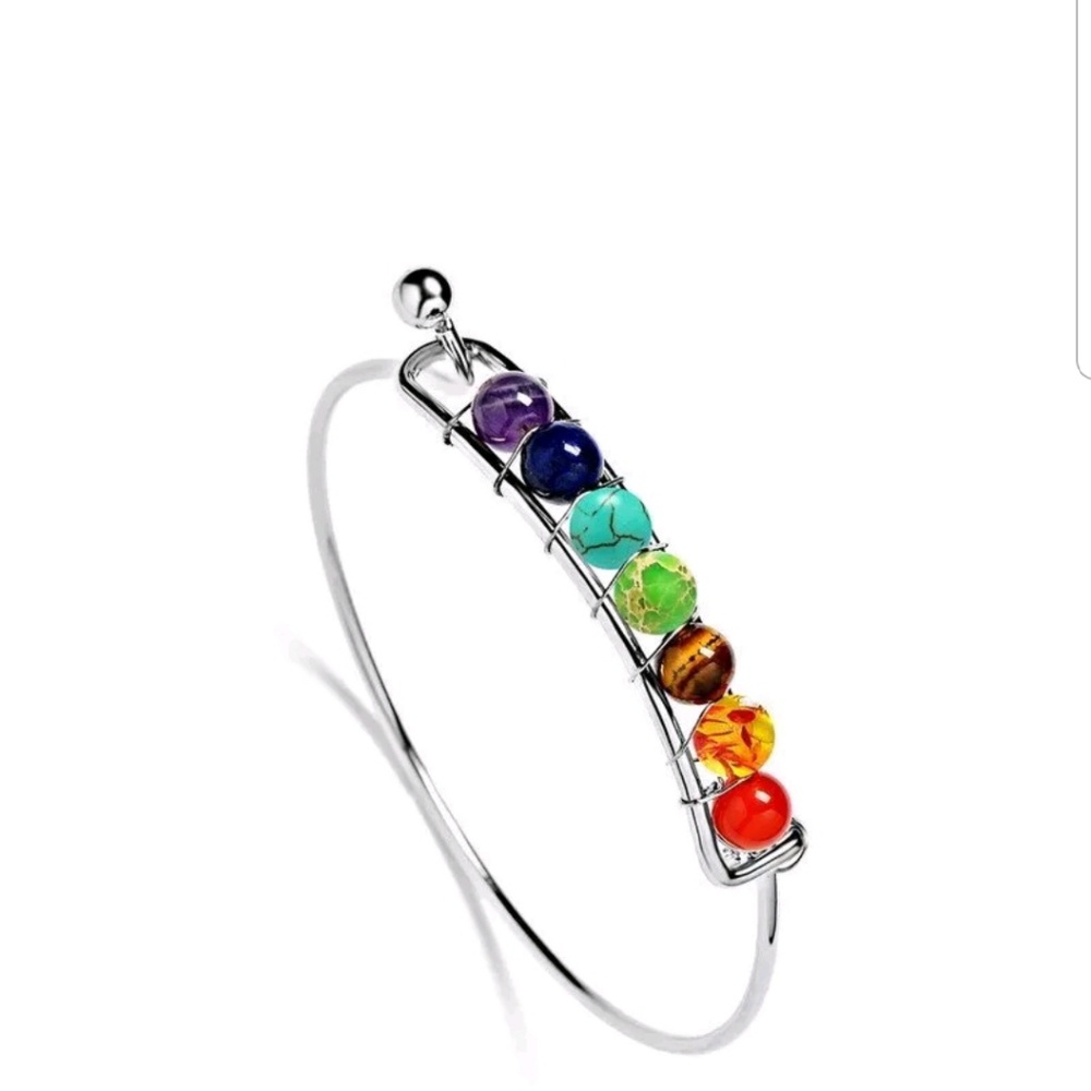 Healing Yoga Reiki Stone Balance Braided Beaded Br - Picture 4 of 4